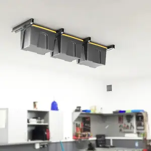 Overhead Garage Opslag Bin Rack-Plafond Beugel Voor Het Houden Van Gallon Tote-Organisatie Planken En Spoor