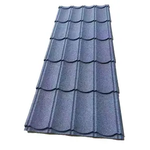 건축 자재 페이드리스 컬러 복합 석재 코팅 금속 지붕 타일 액세서리