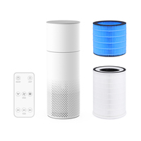 Purificateur d'air deux en 1, humidificateur d'eau avec télécommande, grande capacité