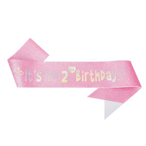 Conjunto <span class=keywords><strong>de</strong></span> Banda <span class=keywords><strong>de</strong></span> Cumpleaños Rosa con <span class=keywords><strong>la</strong></span> Frase 'Es <span class=keywords><strong>Mi</strong></span> Cumpleaños' y Diadema con Corona Brillante para Niñas <span class=keywords><strong>de</strong></span> 1 a 13 Años - Product Image 6