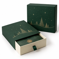 Boîte à tiroir coulissant personnalisée avec logo, emballage haut de gamme pour bijoux, cosmétiques, petits cadeaux, accessoires et collection de marque