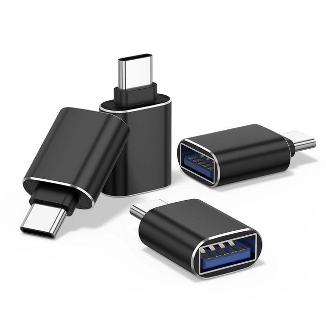 USB to USB C Adapter Type C Male to USB A Female 3.0 OTG Adapter for Mobile Phone, Flash Thumb Drive, Mac, iPad,