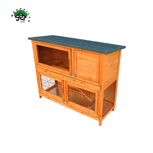 Clapier <span class=keywords><strong>à</strong></span> lapins en bois de sapin chinois <span class=keywords><strong>à</strong></span> <span class=keywords><strong>2</strong></span> <span class=keywords><strong>étages</strong></span> <span class=keywords><strong>à</strong></span> nettoyage facile avec échelle - Product Image 6