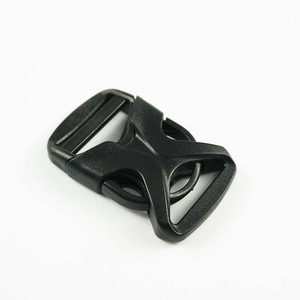 Plastic Side Release Buckle 25mm Black Durable For Bags Adjustable <b>Webbing</b> Backpacks - Product Image 3