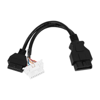 Échantillon gratuit personnalisé OBD OBD2 OBDII 16 broches 12V 24V connecteur Y câble pour lecteur de code