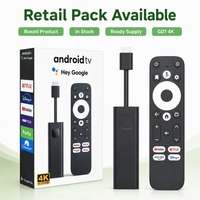 Dispositivo de TV Android GD1 S905Y4 4K AV1 2GB 16GB con WiFi de Doble Banda, BT 5.0, Control Remoto por Voz y Reproductor de Streaming