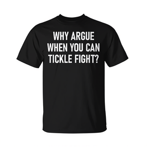Camiseta Unisex de Manga Corta con Cuello Redondo, Estampado en Serigrafía, Eslogan Divertido: ¿Por Qué Pelear Si Puedes Ropetar? Promocional - Product Image 3