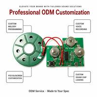 Module sonore vocal de Noël avec carte PCB, déclencheur par bouton, interface haut-parleur, microphone d'enregistrement, contrôleur de jouet PCBA
