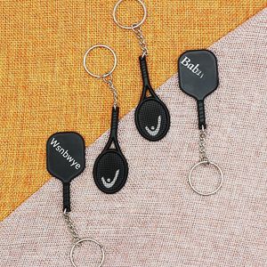 Llavero de Raqueta de Tenis Wsnbwye, Protector de Plástico Personalizado para Cartera, Llavero de Raqueta de Pádel - Product Image 2