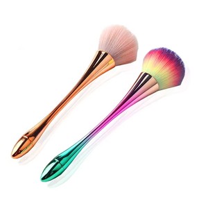 Brochas Profesionales para Arte de Uñas, 6 Estilos, Brochas Grandes Doradas para Polvo Cosmético, Contorno Facial, Colorete, Herramientas de Metal y Plástico - Product Image 6