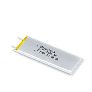 OEM Baterai Lipo Polimer Litium 3.7V 460Mah 420Mah 430Mah 440Mah 480Mah 5000Mah Baterai Isi Ulang Ultra-tipis