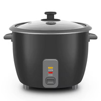 Cuiseur à riz électrique à petit tambour 0.6/1/1.5/1.8/2.2/2.8L Cuisson automatique du riz et maintien au chaud Multi-usage 3 tasses Uncook 1.5 Qt Couvercle en verre