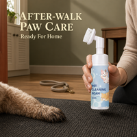 Mousse nettoyante pour pattes d'animaux, formule végétale best-seller, sans rinçage, 150 ml, pour nettoyer et prendre soin des pattes des chats et des chiens