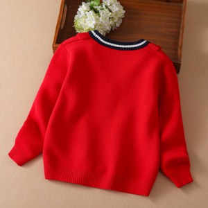 E2WOO, Nuevo Cárdigan de Lana Fina con Cuello en V y Volantes para Niñas, Primavera-Otoño, Manga Larga, Un Solo Botón, 3-12 Años - Product Image 5