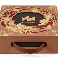 Großhandel Luxuriöse Maßgefertigte Logo-Geschenkbox für Mondkuchen mit Griff und Mehrschichtigem Stanzdesign für Mittherbstfest-Verpackungen