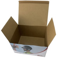 Empaquetado de casco de motocicleta, caja de cartón corrugado personalizada, logotipo impreso, caja corrugada, caja de extremo recto