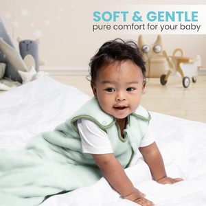 Thoáng Khí Mặc Chăn Em Bé 1.0 Tog Bé Túi Ngủ Với 2-Cách Dây Kéo Rayon Làm Từ Tre Ngủ Bao - Product Image 4