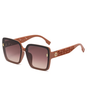 High Quality Trendy Sunglasses for Women Square <b>Frame</b> Anti-Ultraviolet Street Shot Glasses - Product Image 3