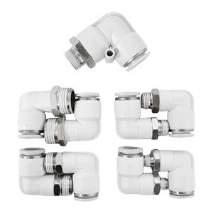 Conector Neumático de Empuje Rápido en Forma de Codo Serie PL, PL8-02/4-M5/6-01/10-03 - Product Image 4