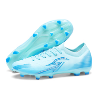 Chaussures de football en gros OEM FG Air Mesh, crampons antidérapants mixtes, semelle extérieure pour gazon naturel, qualité supérieure pour athlètes masculins, entraînement et match