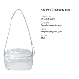 Bolso Bandolera de Tela de Poliéster Reciclado CIPU Airy Mini 15x21cm para Mujer, Disponible en Taiwán - Product Image 6