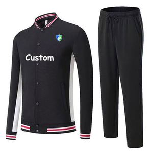 Chándal Personalizado de Nueva Temporada para Hombre y Niños, Uniforme de Fútbol con el Logotipo de tu Club, Chaqueta de Fútbol con Botones - Product Image 2