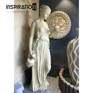 Scultura Decorativa da Giardino in Pietra Fusa Intagliata Stile Greco Antico - Product Image 4