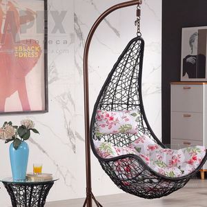 เก้าอี้ไข่แกว่งได้สำหรับสวนกลางแจ้ง<span class=keywords><strong>3</strong></span>ที่นั่งเฟอร์นิเจอร์กลางแจ้งทำจากโลหะ - Product Image 3