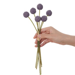 Bouquet de fleurs artificielles Plain Realm, boule dorée en plastique et soie, décoration d'intérieur, fleurs de table d'automne, accessoires de photographie - Product Image 4