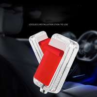 Luz de Ambiente de coche, LED de coche, ocho colores, luz de pie USB para coche, luces de ritmo musical interior