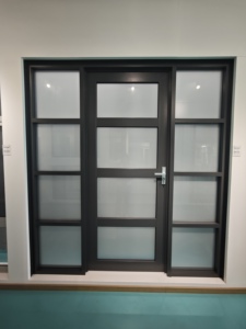 Factory Direct Sale Aluminum Casement <strong>Entry</strong> <strong>Doors</strong> Black Frame Interior <strong>Doors</strong> Single/double Tempered <strong>Glass</strong> Casement House <strong>Door</strong> - Product Image 6