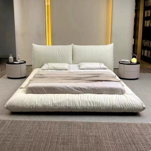 Cama con base tipo panal, dormitorio principal sin interrupciones entre ambos, tatami estilo francés crema <span class=keywords><strong>hundido</strong></span> tipo nube de suelo a techo - Product Image 6
