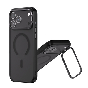 Funda de teléfono mate de lujo al por mayor para iPhone 17 Pro <span class=keywords><strong>Max</strong></span> 17 <span class=keywords><strong>Air</strong></span> funda de teléfono con soporte de lente invisible magnética - Product Image 1