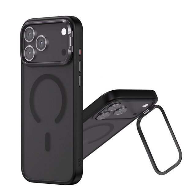Wholesale Luxury Matte Phone Case for iPhone 17 Pro Max 17 Air Magnetic Invisible Lens Bracket Phone Case