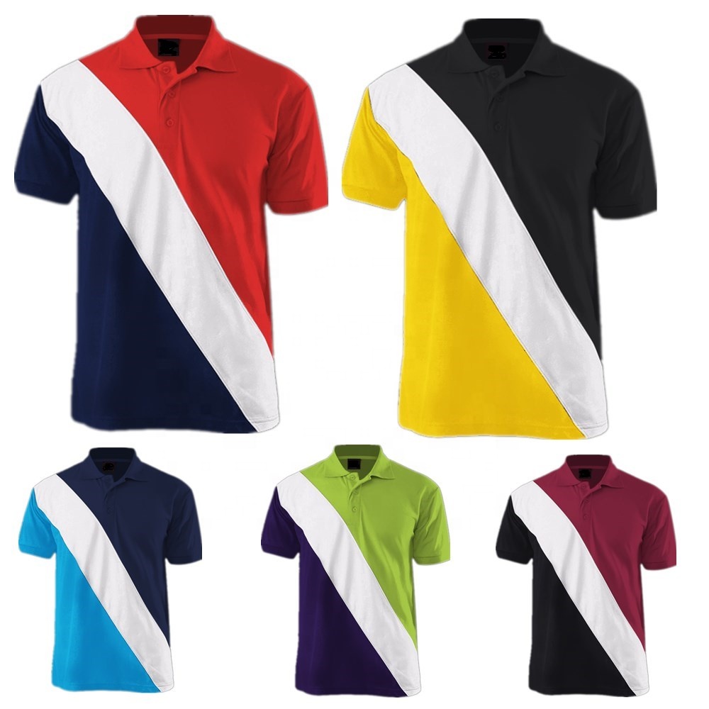 Polo de bloque de tres colores, nuevo diseño, camisas polo baratas, venta al por mayor, polo personalizado, logotipo impreso, 2023