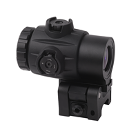 Red Win Hellcat 3x Grossisseur à point rouge en caoutchouc ultra compact 1/3 ou Full Co-witness Montage QD rabattable compatible avec le point rouge
