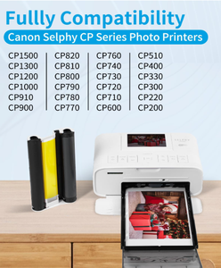 Papel Fotográfico Profesional Compatible con Canon para Modelos Selphy CP1300 CP1200 CP910, Textura de Grado Estudio, <span class=keywords><strong>Fotos</strong></span> Físicas - Product Image 3