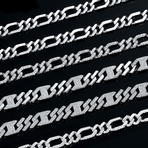 Hip Hop Đồ Trang Sức Mens 6Mm-20Mm 14K 18K Vàng Mạ 925 Sterling Bạc VVS Moissanite Kim Cương Iced out Cuba Liên Kết Chuỗi Vòng Đeo Tay - Product Image 3