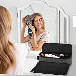 Sac de voyage portable pour fer à friser, design Hawaï imprimé sur mesure, conception 2-en-1, outils capillaires, avec poignée - Product Image 5