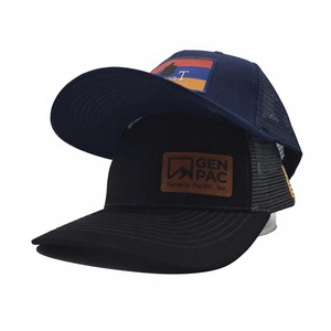 high-quality Richardson 112 Trucker Hat Custom Leather Patch Low MOQ Tactical Outdoor Fishing Hunting <b>Mesh</b> Back Snapback - Product Image 2