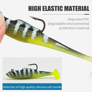 เหยื่อตกปลา PVC นิ่ม หัวจิ๊ก หางแบบใบพัด เหยื่อปลอมเหมือนจริง สำหรับตกปลาในน้ำจืด ปลาบาส ปลาเทราต์ ปลากะพง ปลาแซลมอน ใช้ได้ทั้งในแม่น้ำและทะเล - Product Image 5