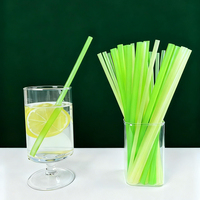 Pailles en riz jetables biodégradables de qualité alimentaire 200 mm Pailles à boire en riz naturel