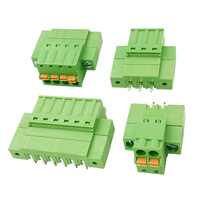 Connecteur de bornier mâle à angle droit femelle et vertical à ressort de 3.50mm avec brides de verrouillage
