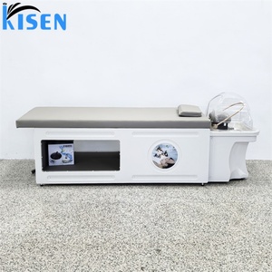 KISEN Beauty – Lit de lavage de cheveux professionnel pour salon de beauté, avec fonction de circulation d'eau, pour thérapie capillaire et massage, bassin portable - Product Image 1
