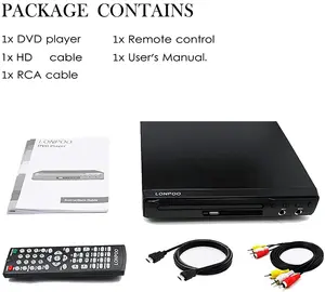 LONPOO Home Use Region kostenlos HD <span class=keywords><strong>DVD</strong></span>-Player CD-Player mit Karaoke-Buchse - Product Image 6