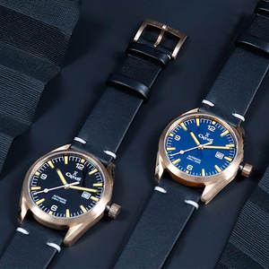 Diseño piloto Retro Men CuSn8 Bronze Diver Watch PT5000 Relojes mecánicos automáticos de buceo - Product Image 2