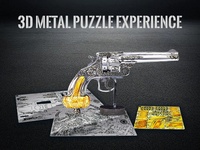Rompecabezas Metálico 3D de Alta Precisión Piececool Revolver Rifle HP423-SG, Juguete Educativo de Metal para Adultos y Niños