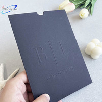 Invitation d'anniversaire découpée sur mesure Or Rose avec enveloppes personnalisées et logo, Boîte en velours Vert Sauge pour invitation de mariage