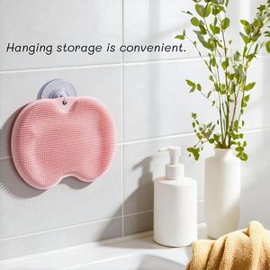 Alfombrilla de masaje antideslizante para pies para baño en casa, toalla de baño con cepillo para pies y características de silicona para lavar y frotar los pies. - Product Image 4