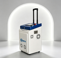 Machine de nettoyage laser portable SWT 100W 200W 300W 500W pour le bois, le métal, la pierre, la rouille, l'huile et la peinture – Remplace le sablage